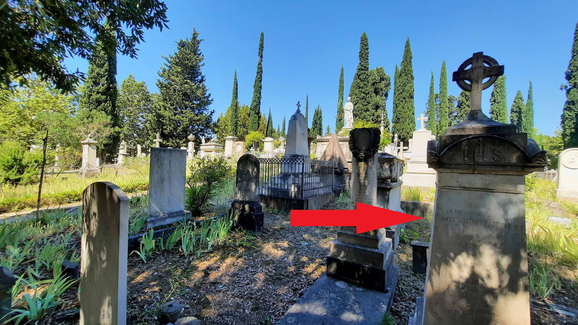 Thomas Williams Trotman's tomb, English Cemetery, Florence - 01.jpg